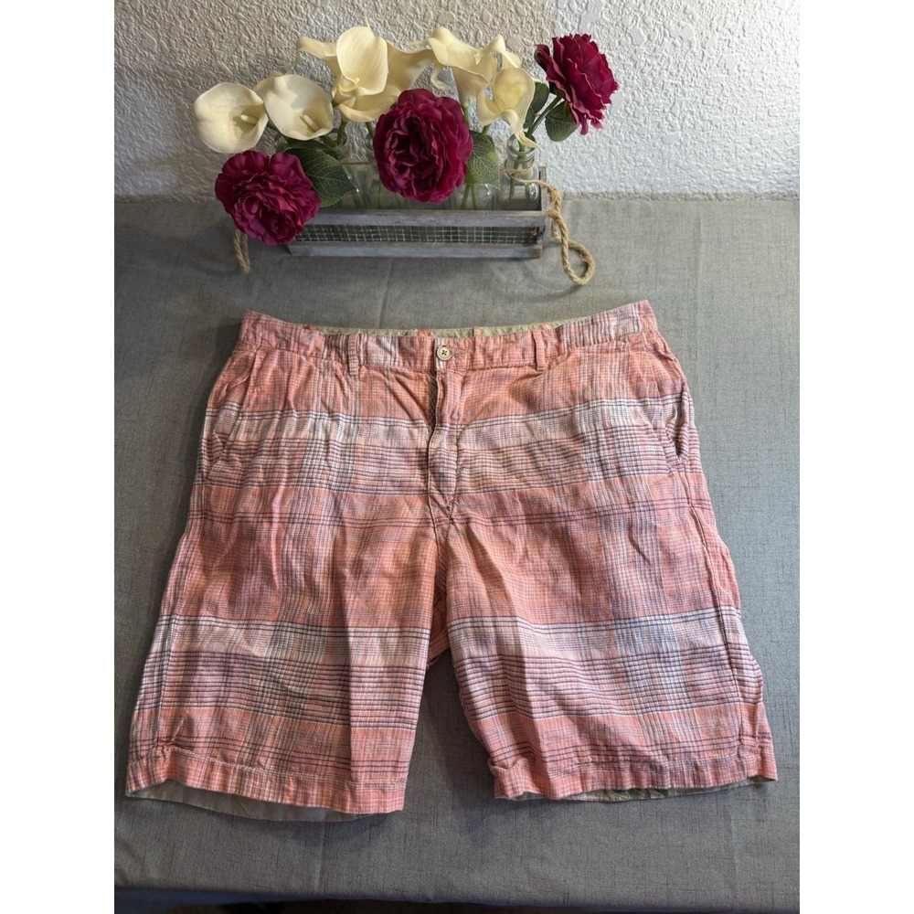 Tommy Bahama Reversible Linen Shorts Men's Size 38 9" Inseam Resort Wear